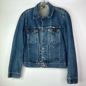 Vintage Rustler Denim Trucker Jean Jacket Size Small